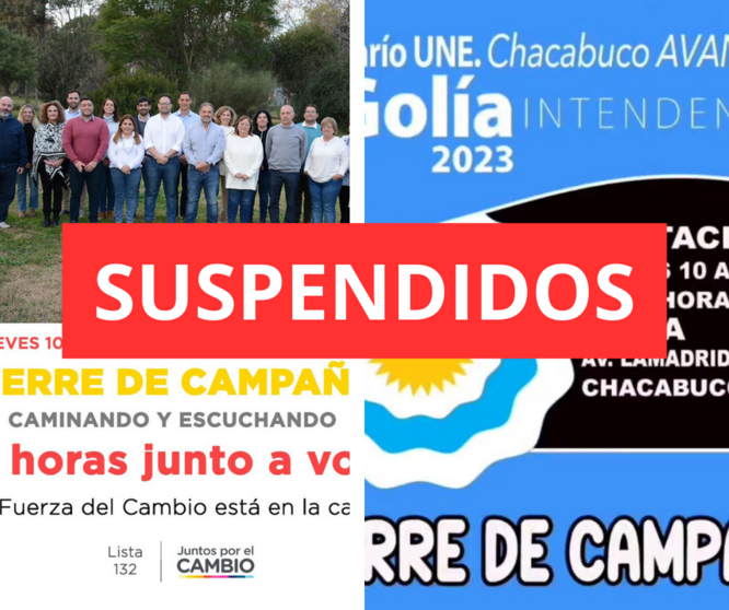 SUSPENDIDOS